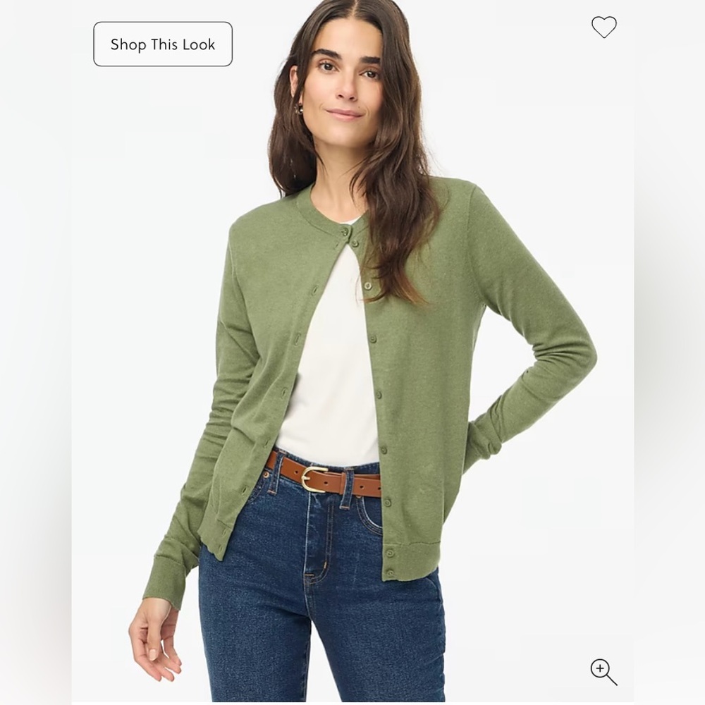 J. Crew classic cotton cardigan sweater